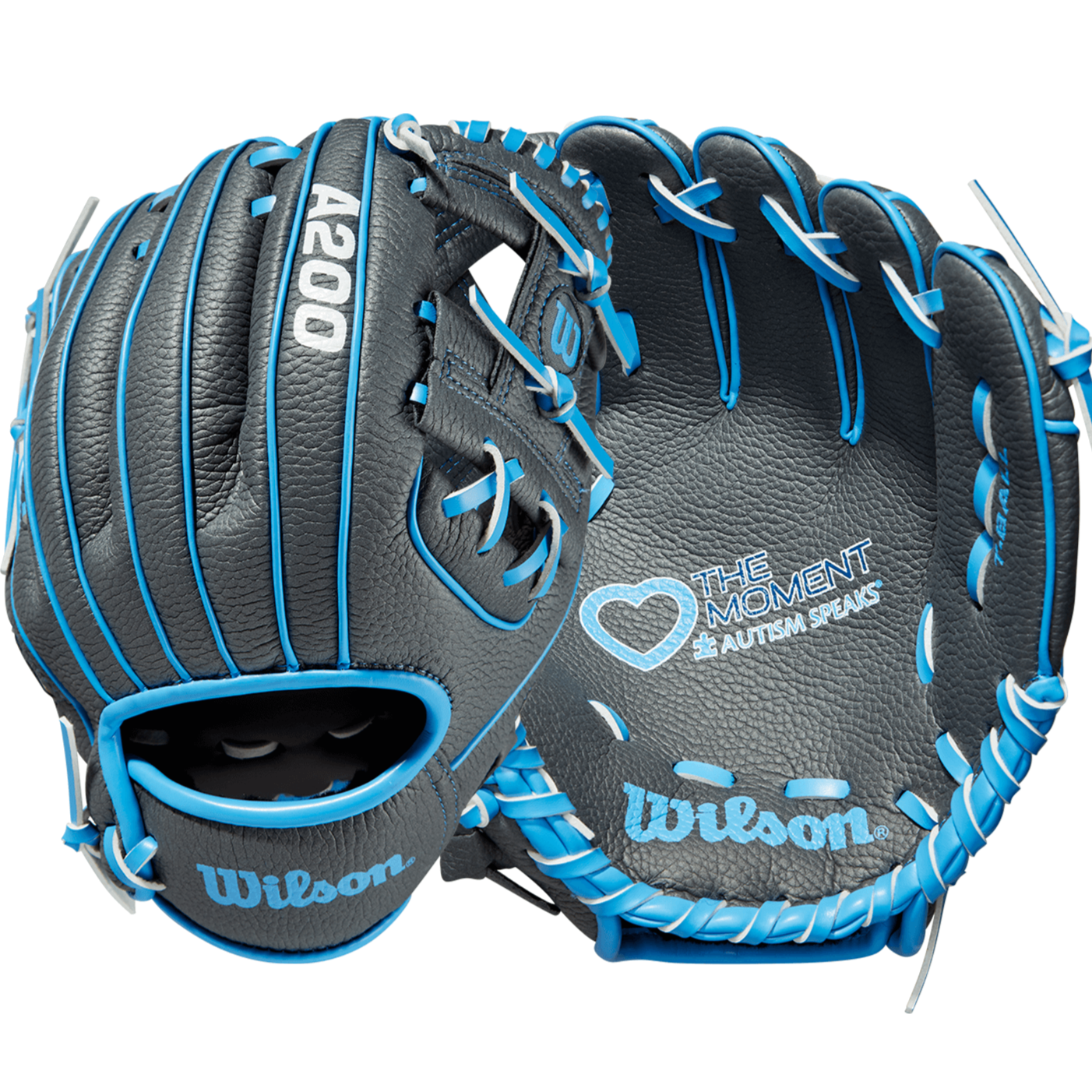 Wilson A200  Baseball Love The Moment 10"  10 Grey/Grey/Autism Speaks Blue